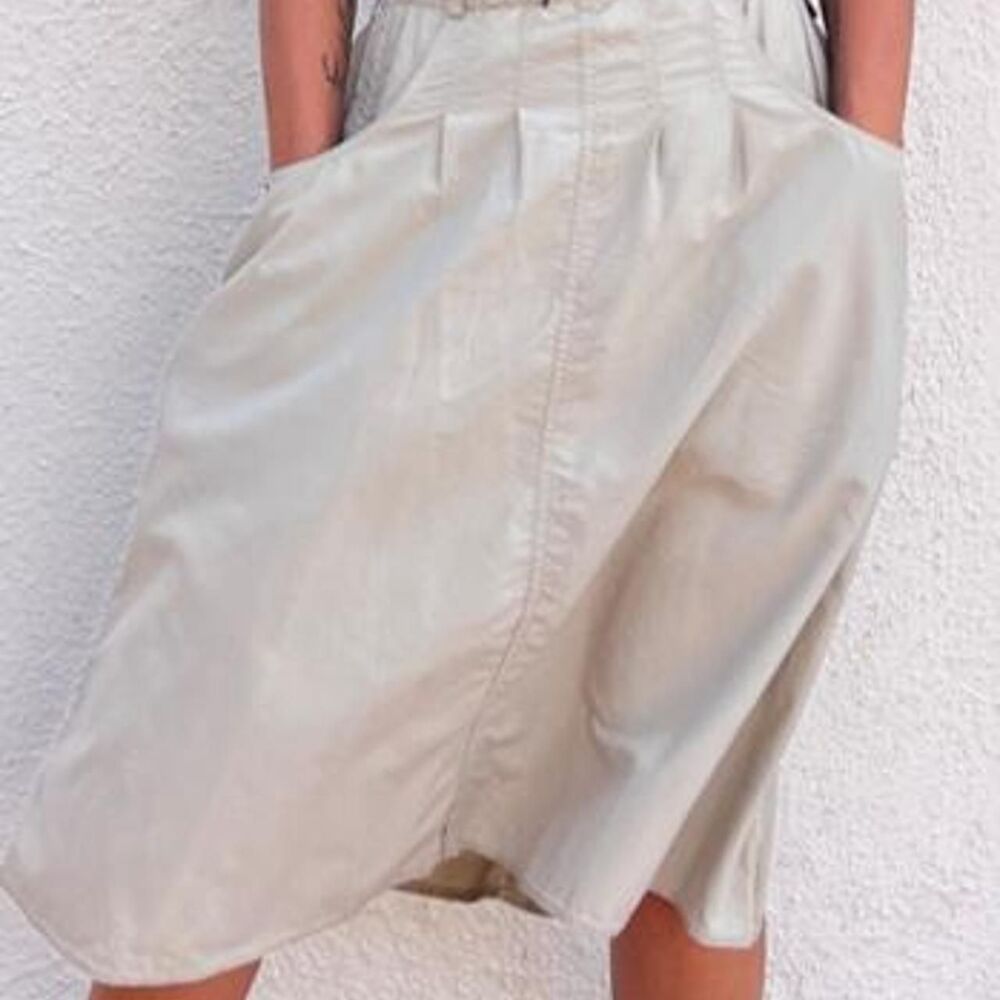 Macabi Utility Travel Skirt A-line Lightweight Size XS Tan